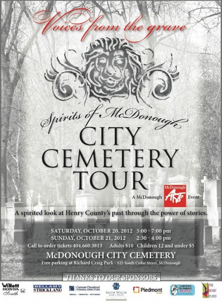 Spirits of McDonough Cemetery Tour