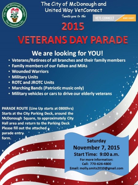 Veterans Day Parade | McDonough, GA